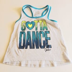 Justice Dance Embellished Tank Top GUC